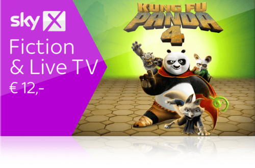 Stream dir jetzt Sky X Fiction & Live TV um nur €12,- mtl. statt €19,99,- mtl. - monatlich kündbar.